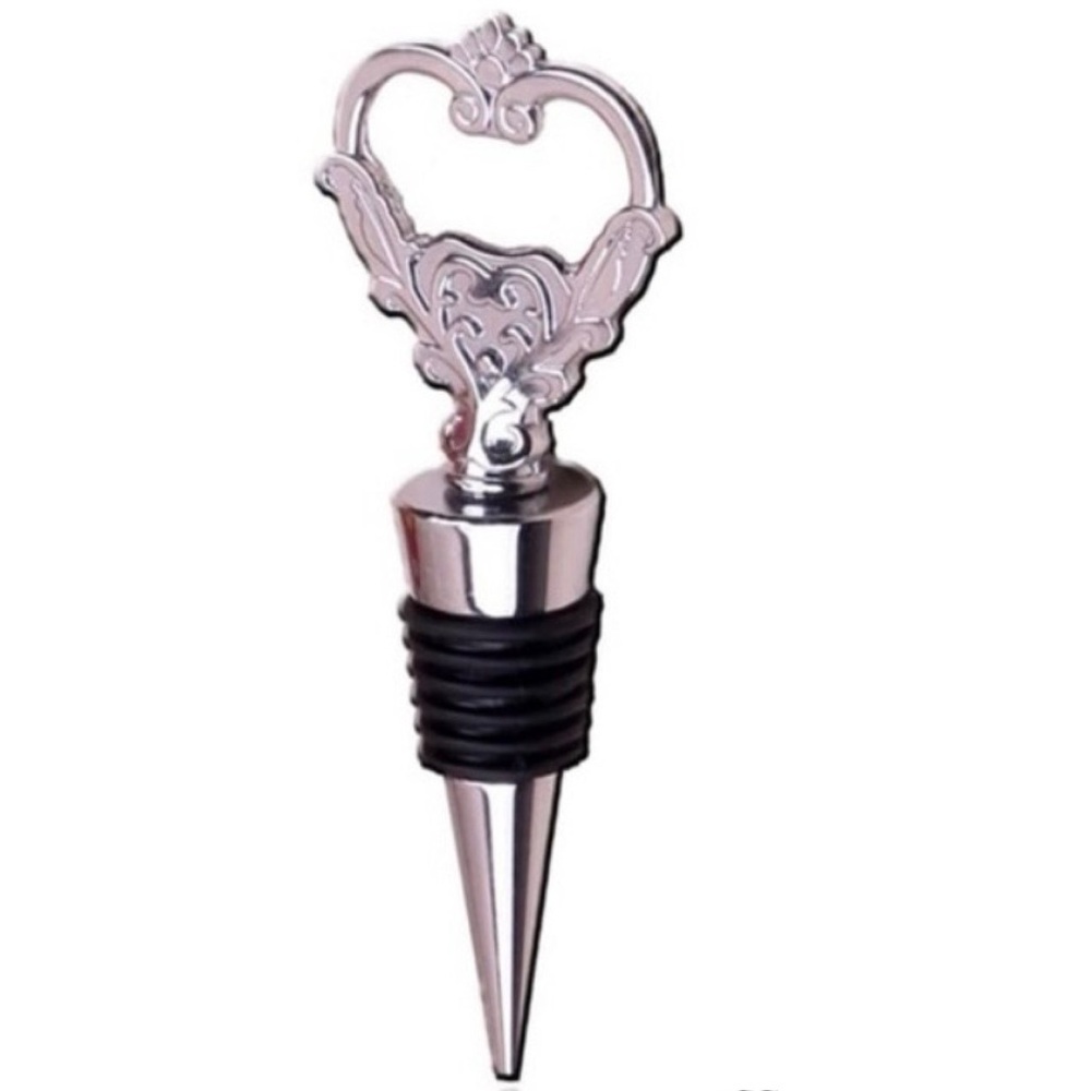 Wine Stopper, Cute Heart Shape, Reusable Wine and Beverage Stopper